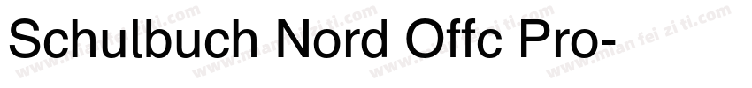 Schulbuch Nord Offc Pro字体转换